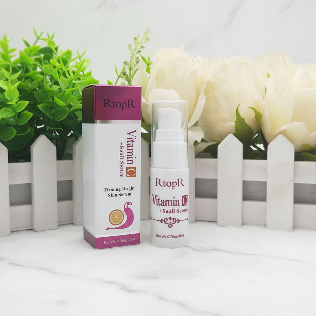 Sérum Vitamina C e Baba de Caracol RtopR — Iluminador e Regenerador 20ml