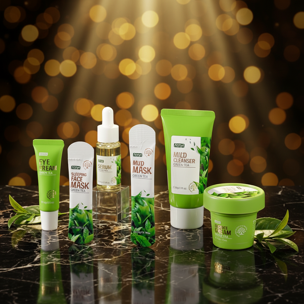 Kit Skincare Chá Verde Fenyi 6 Peças — Purificação & Antioxidante