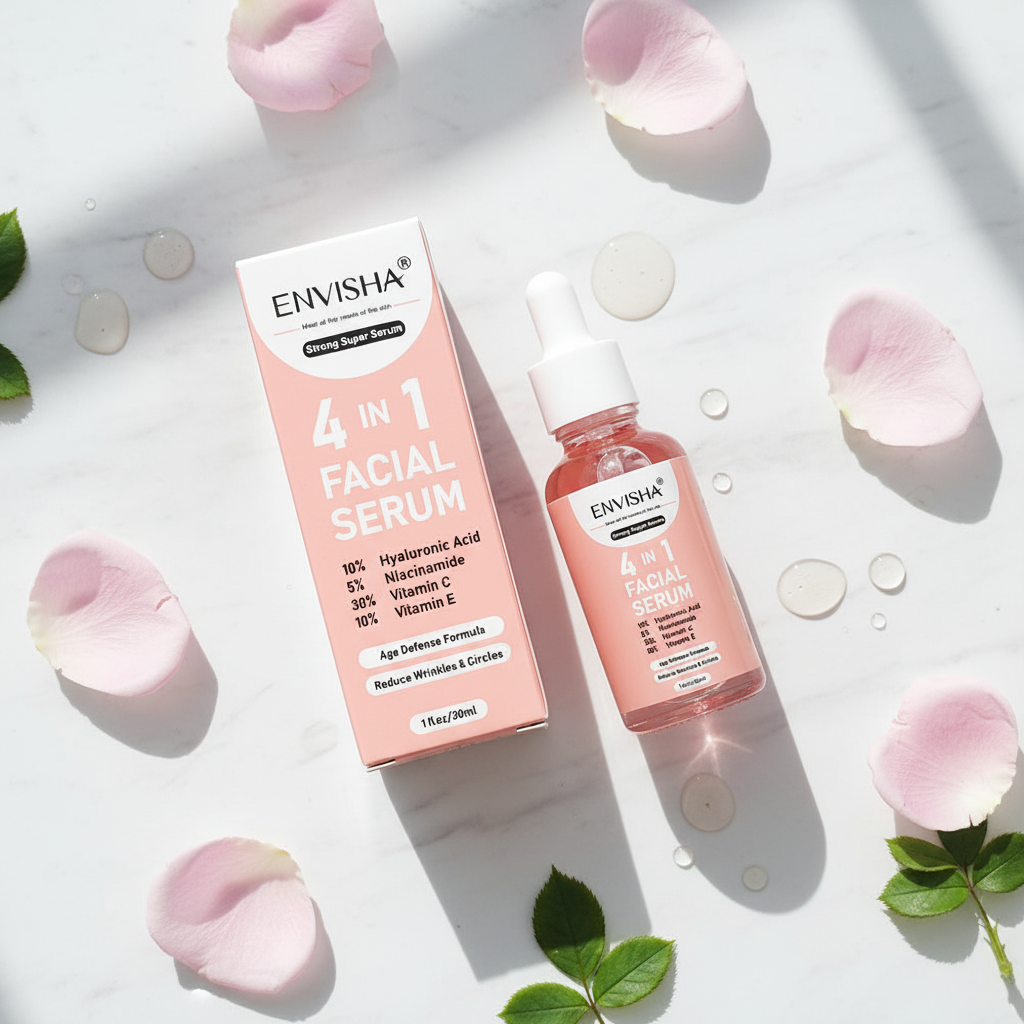 Sérum Facial Esqualano — Anti-Idade, Anti-Rugas e Clarificante