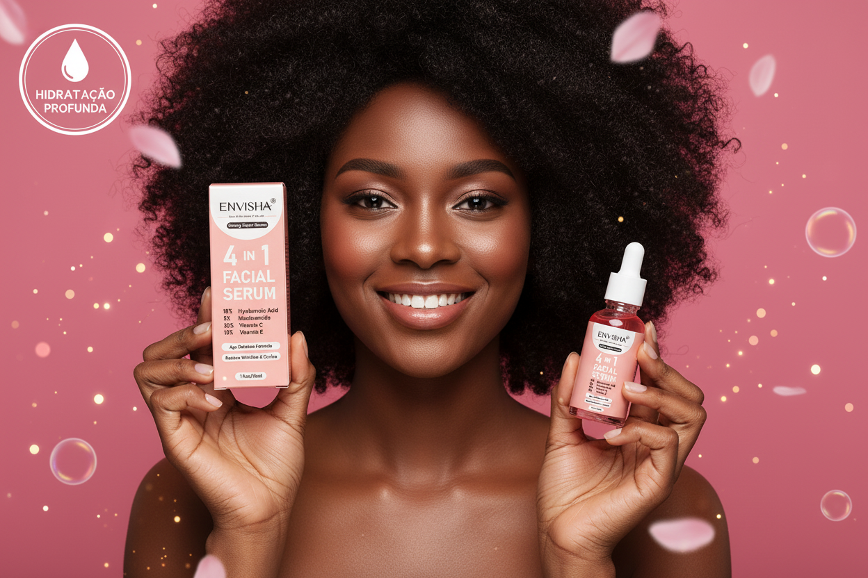 Sérum Facial Esqualano — Anti-Idade, Anti-Rugas e Clarificante