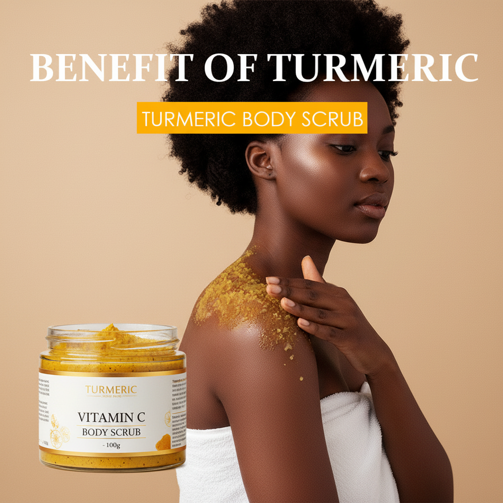 Esfoliante Facial e Gel de Limpeza Corporal de Curcuma