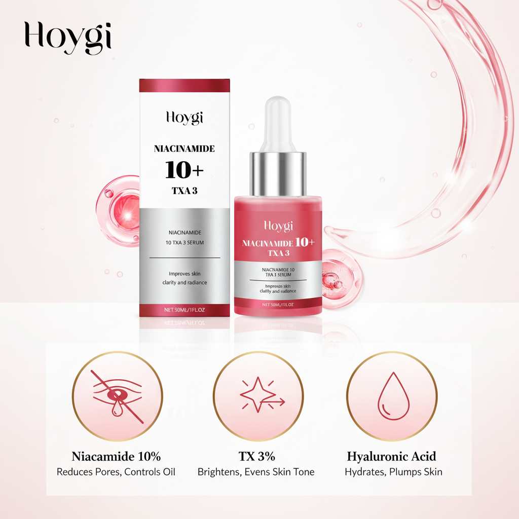 Sérum Iluminador de Niacinamida 10+ TXA 3 Hoygi — Tom Uniforme e Luminosidade 30ml