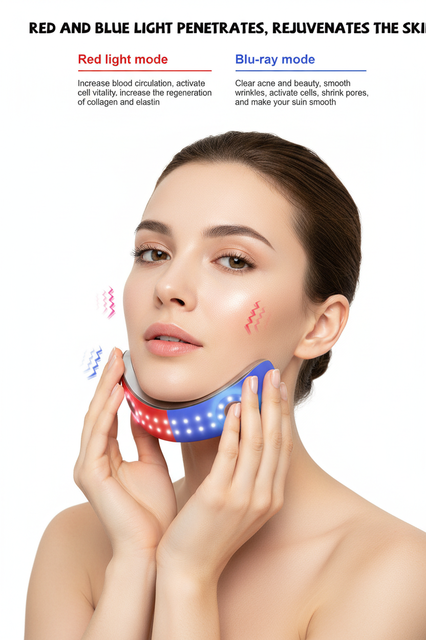 Massageador Facial Lifting Microcorrente EMS