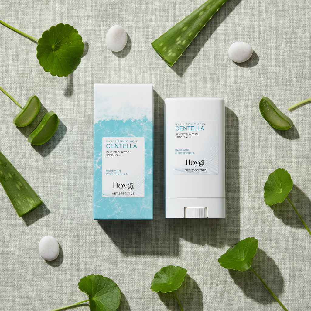 Protetor Solar em Stick Hoygi Centella — Ácido Hialurónico, SPF50+ PA+++ e Centella Asiática 20g