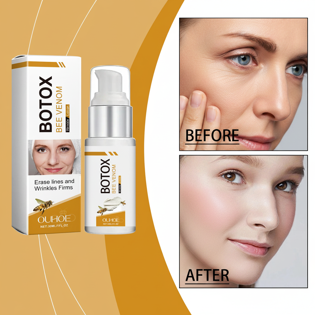 Loção Facial Firmadora Veneno de Abelha — Anti-Rugas e Rejuvenescimento 30ml