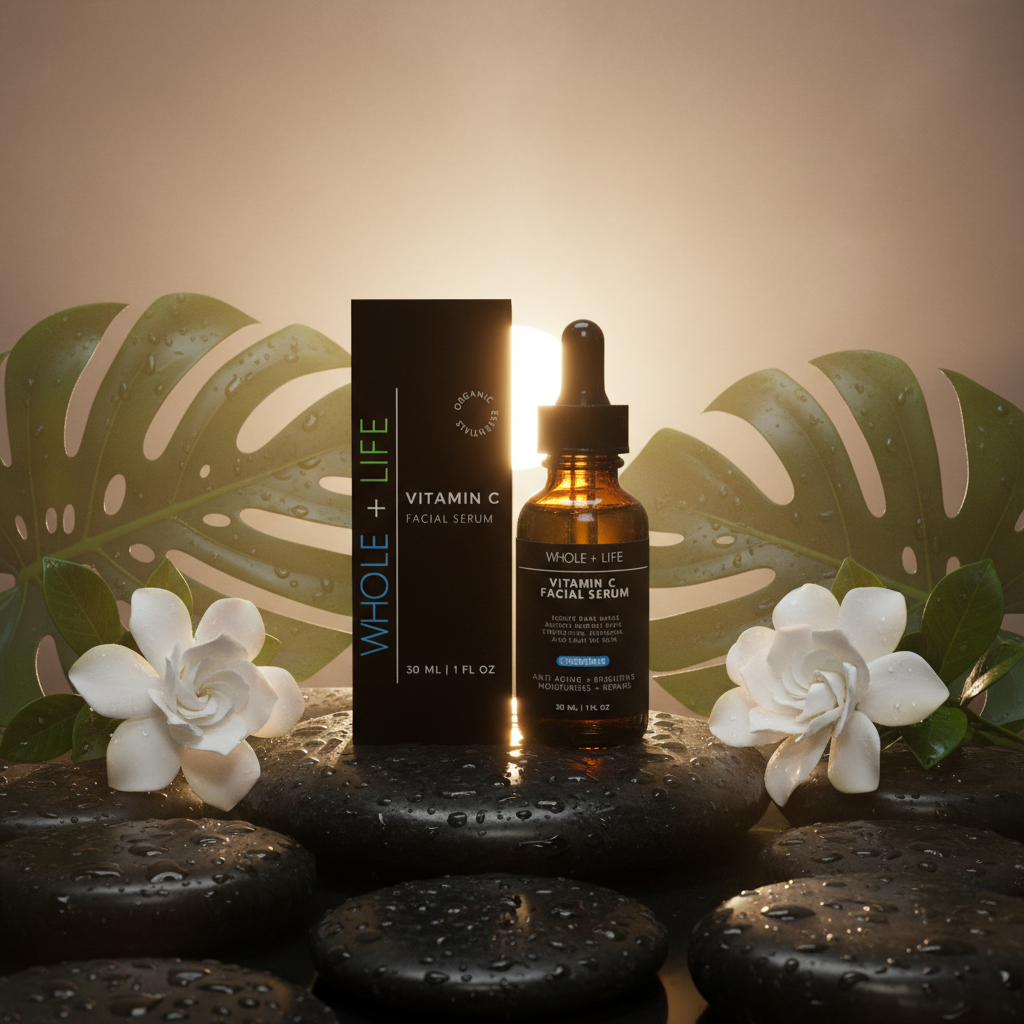 Sérum Facial de Vitamina C Whole + Life — Anti-Envelhecimento, Iluminador e Reparador 30ml