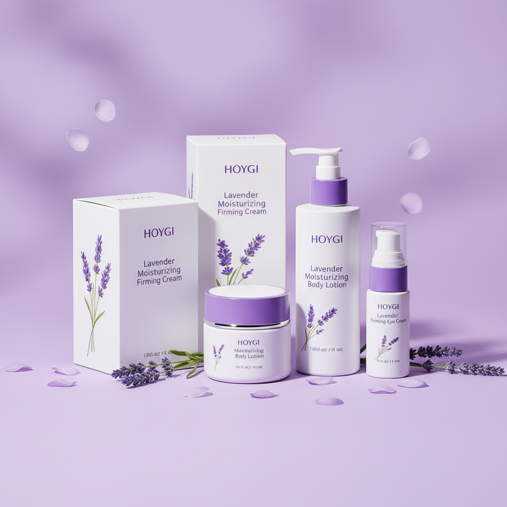 Linha Lavanda — Hidratante Corporal, Creme de Olhos e Creme Facial