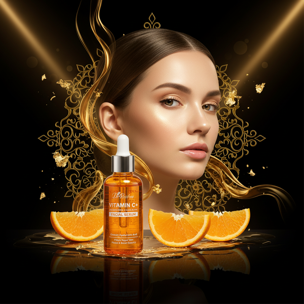 Sérum Facial Vitamina C Antioxidante e Hidratante — 50ml para Todos os Tipos de Pele