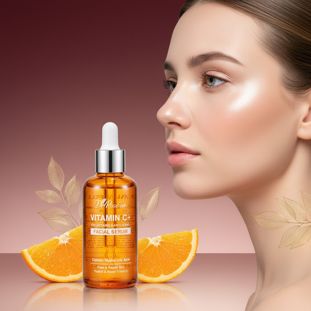 Sérum Facial Vitamina C Antioxidante e Hidratante — 50ml para Todos os Tipos de Pele
