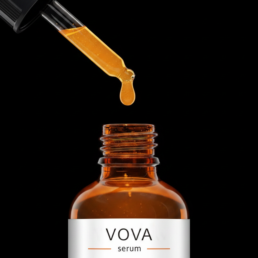 Sérum Facial Profissional de Vitamina C VOVA — Vitamina E, Ácido Hialurónico e Ceramida 30ml