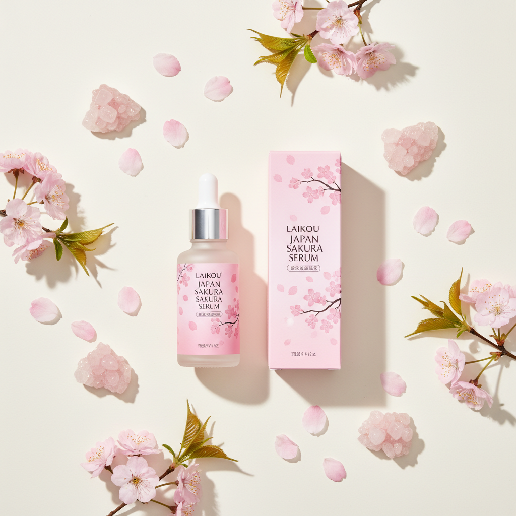 LAIKOU Japan Sakura Serum — Minimiza Poros e Rejuvenesce a Pele