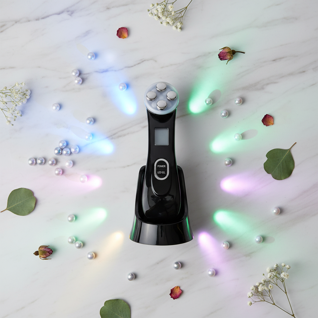 Dispositivo de Beleza de RF com Fototerapia LED – Rejuvenescimento e Antienvelhecimento da Pele