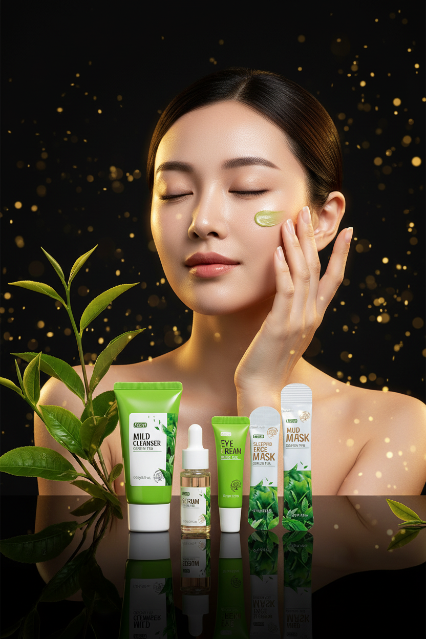 Kit Skincare Chá Verde Fenyi 6 Peças — Purificação & Antioxidante