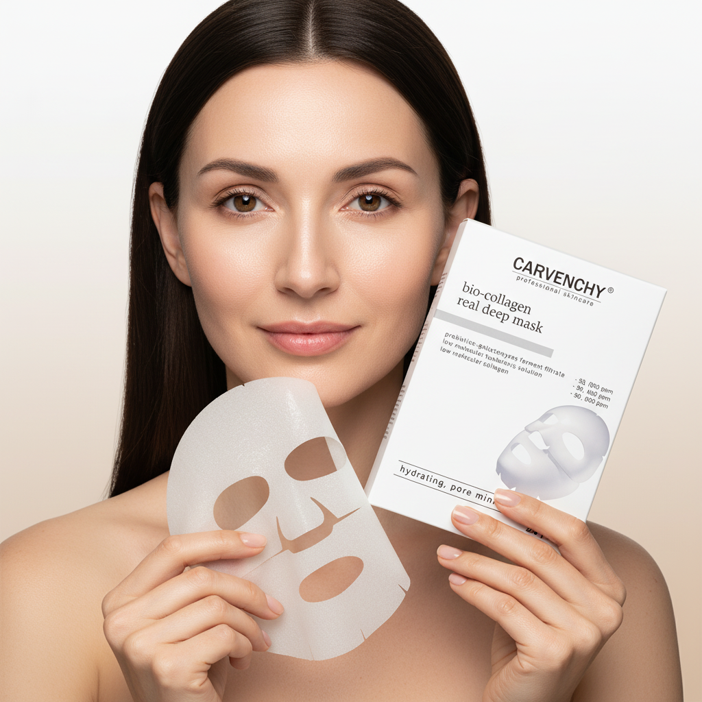 Máscara Facial Refirmante de Colagénio Antienvelhecimento