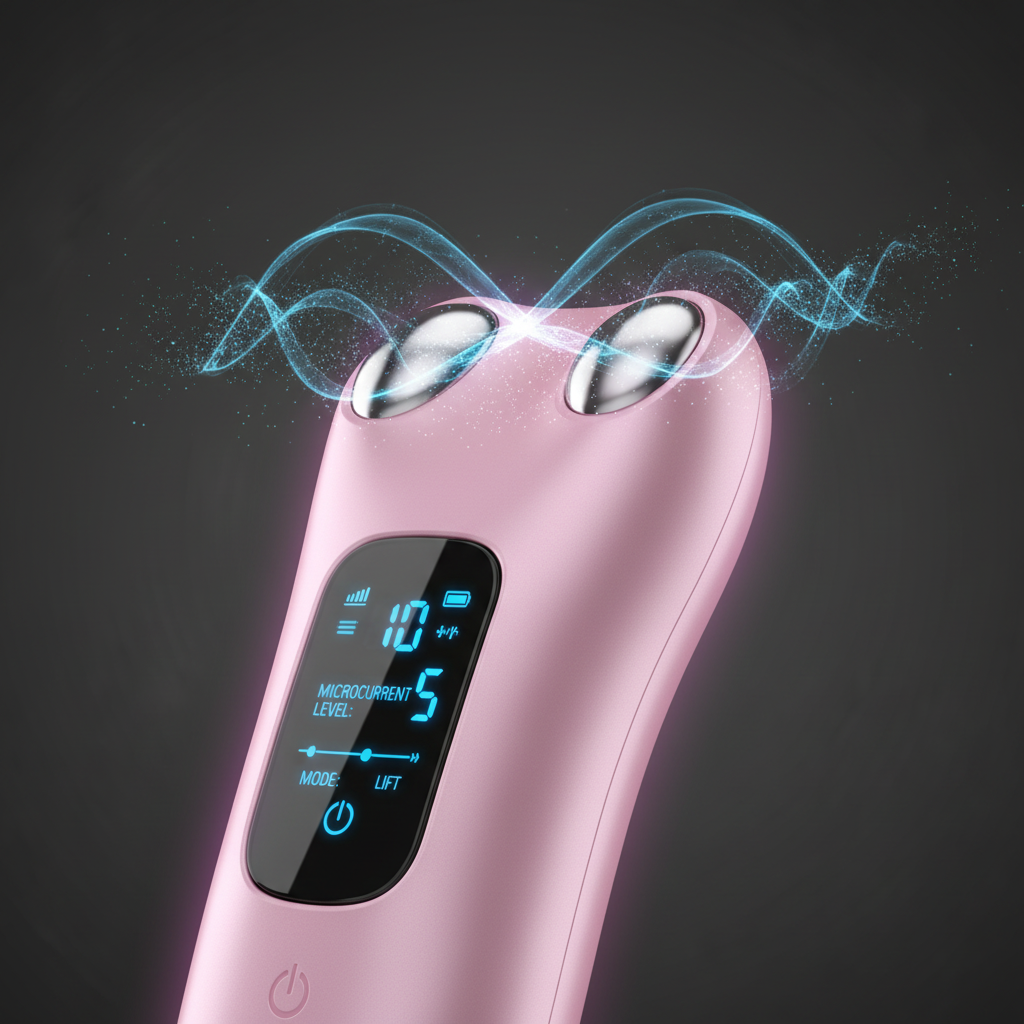 Massageador Facial Lifting Microcorrente EMS