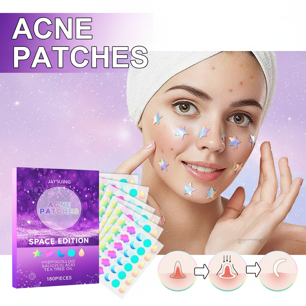 Patches Anti-Borbulhas Space Edition — 180 Unidades com Ácido Salicílico e Óleo de Árvore do Chá