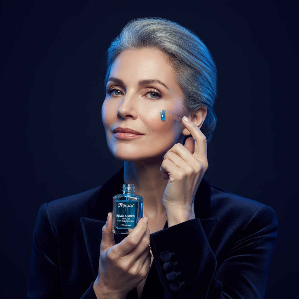 Sérum Calmante de Peptídeos de Cobre Azul GHK-Cu TEQUEIA - Essência Reparadora de Barreira de Dupla Fase para a Longevidade da Pele - 30 ml