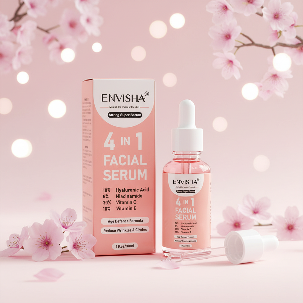 Sérum Facial Esqualano — Anti-Idade, Anti-Rugas e Clarificante