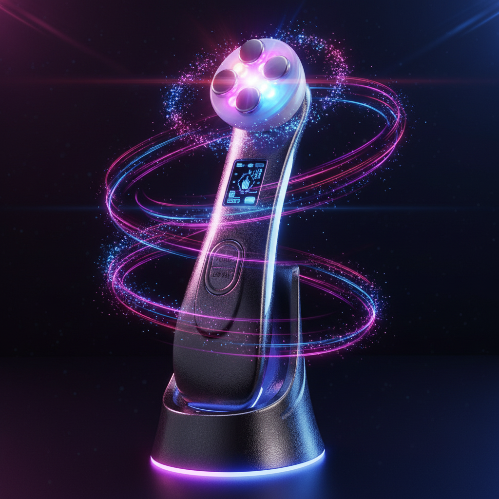 Dispositivo de Beleza de RF com Fototerapia LED – Rejuvenescimento e Antienvelhecimento da Pele