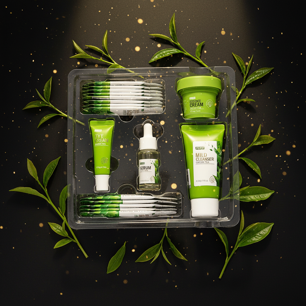 Kit Skincare Chá Verde Fenyi 6 Peças — Purificação & Antioxidante