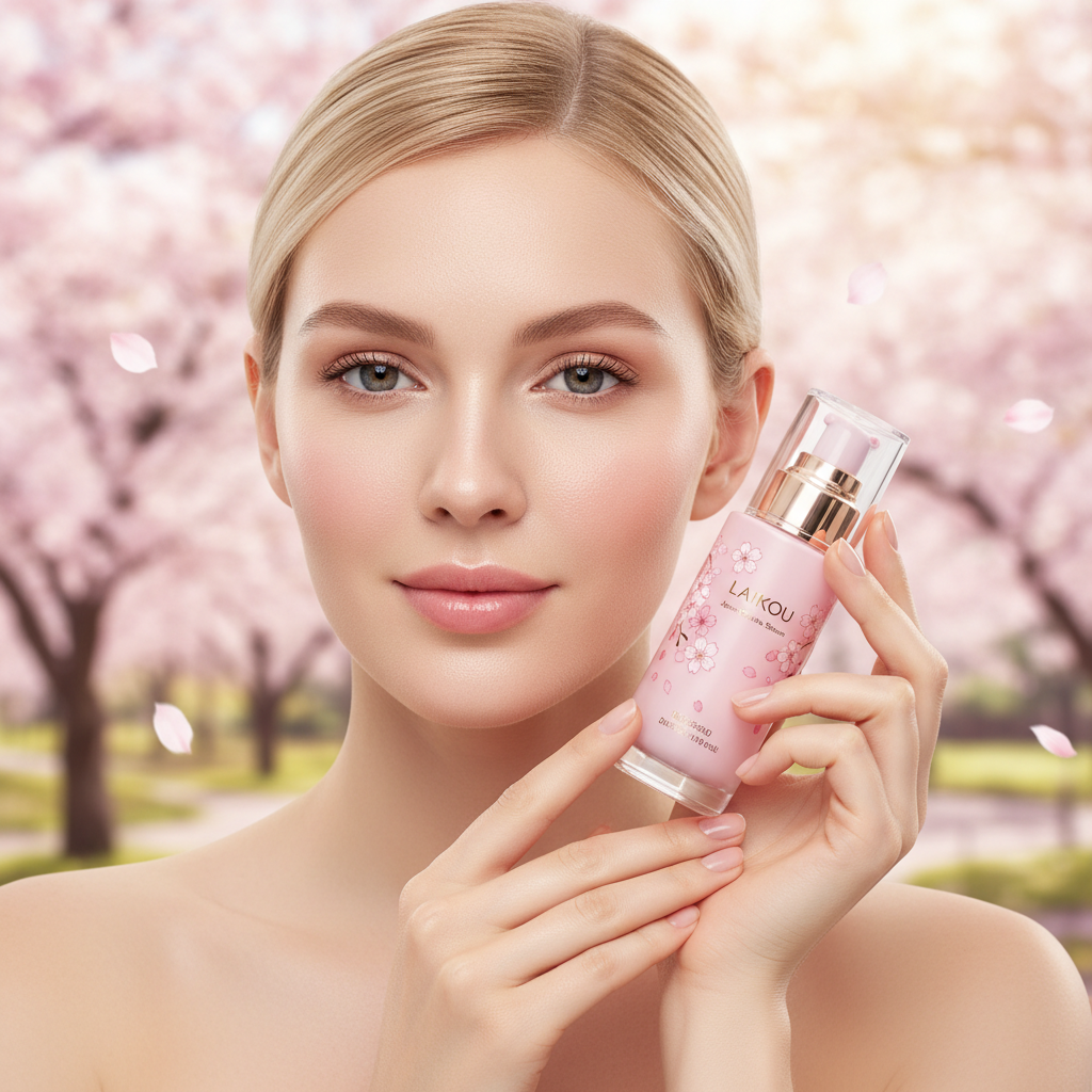 LAIKOU Japan Sakura Serum — Minimiza Poros e Rejuvenesce a Pele