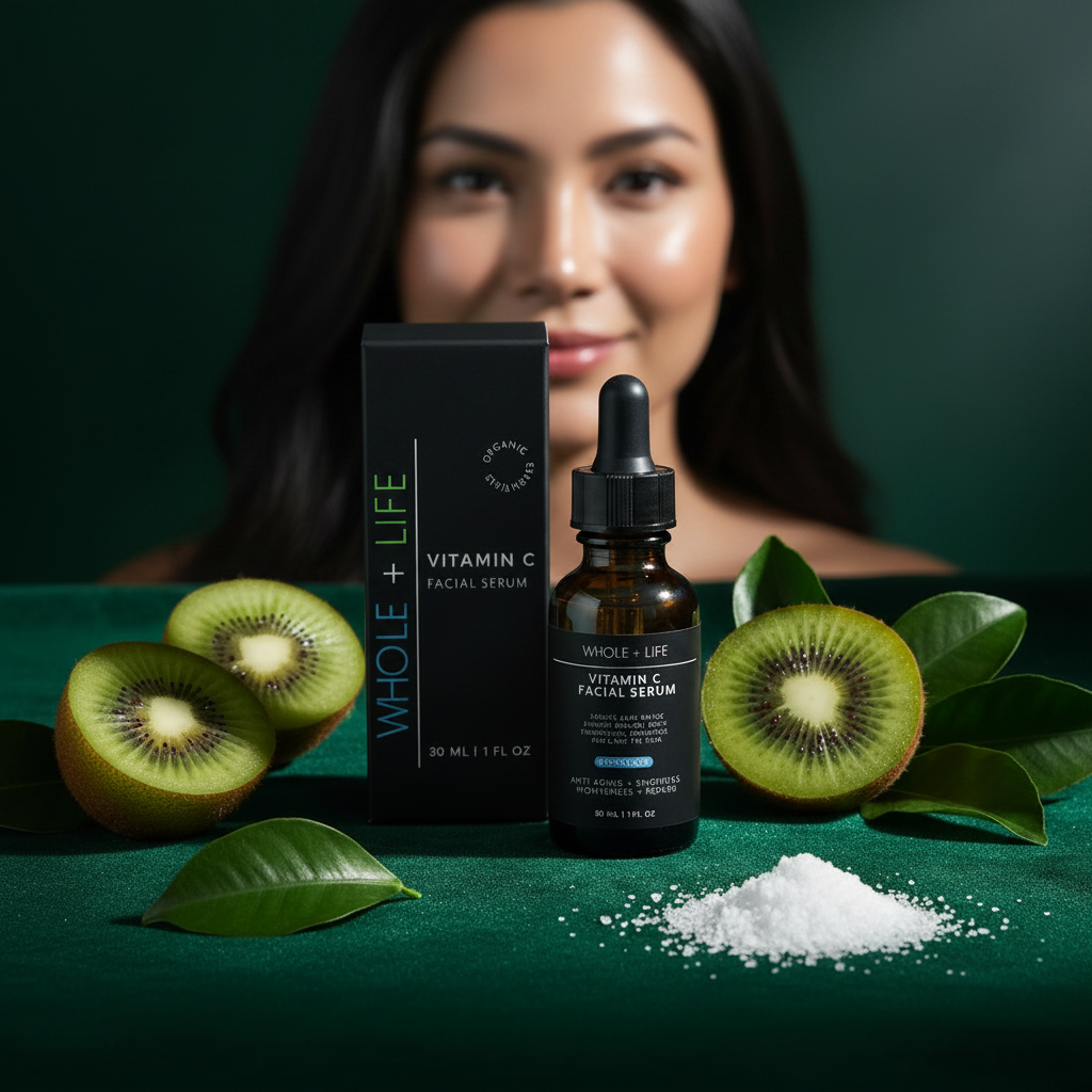 Sérum Facial de Vitamina C Whole + Life — Anti-Envelhecimento, Iluminador e Reparador 30ml