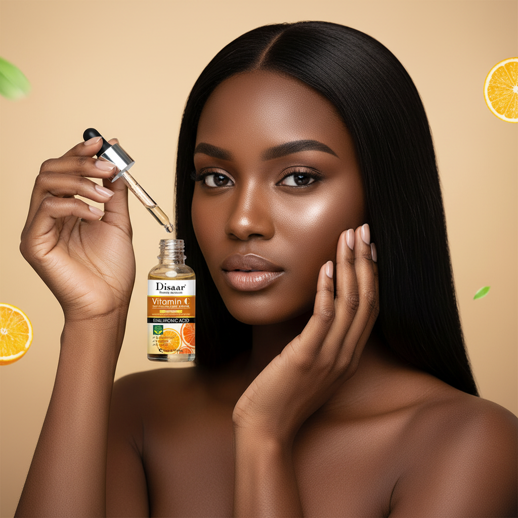 Sérum Facial Ácido Hialurónico e Vitamina C — Iluminador, Anti-Rugas e Hidratante