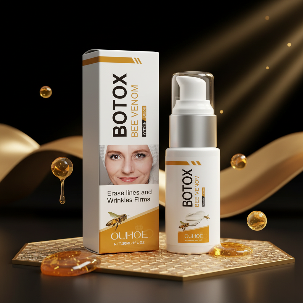 Loção Facial Firmadora Veneno de Abelha — Anti-Rugas e Rejuvenescimento 30ml