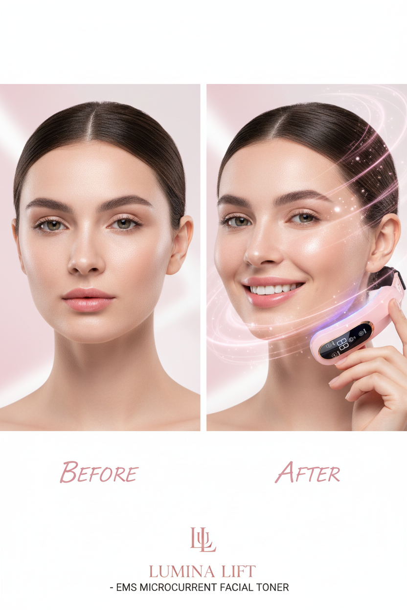 Massageador Facial Lifting Microcorrente EMS