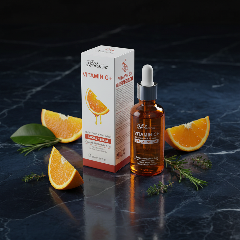 Sérum Facial Vitamina C Antioxidante e Hidratante — 50ml para Todos os Tipos de Pele