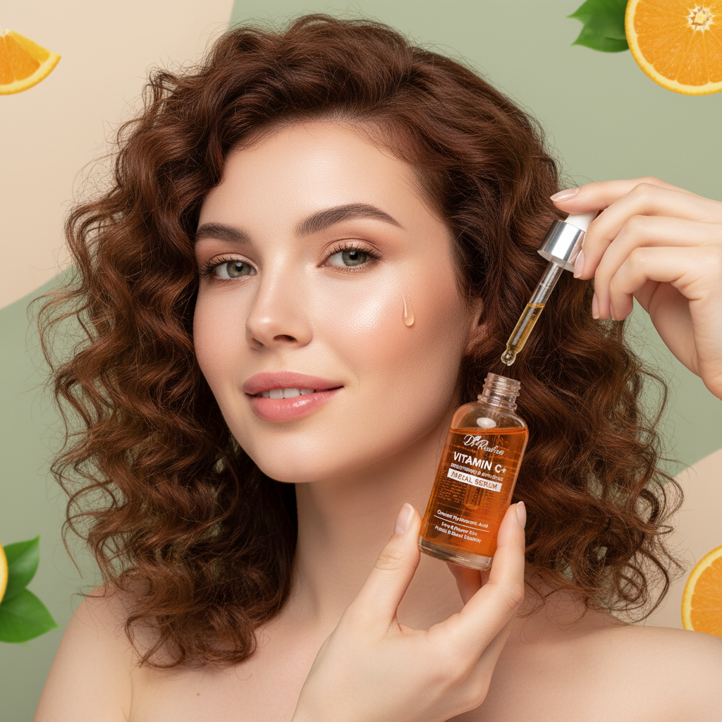 Sérum Facial Vitamina C Antioxidante e Hidratante — 50ml para Todos os Tipos de Pele