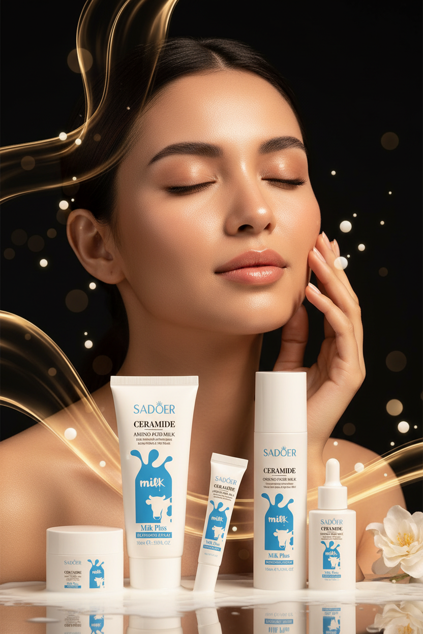 Kit Skincare Ceramide Milk Plus 6 Peças — Hidratação & Barreira Cutânea